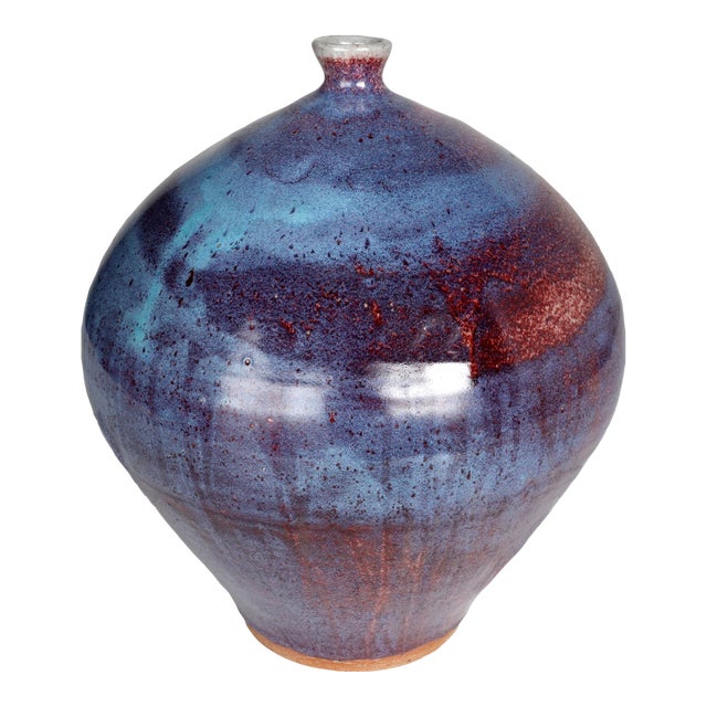 20th Century Studio Pottery Weed Vase For Sale