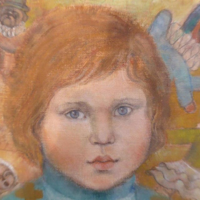 Molly Rice ARCA, Impressionist Portrait of a Girl, 1970s, Oil Painting For Sale - Image 4 of 12
