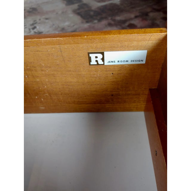 Jens Risom 1950s Danish Mid Century Modern Walnut Credenza For Sale - Image 9 of 10