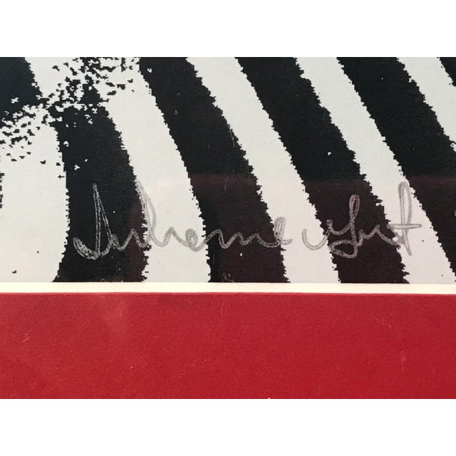 Modernist Abstract Figures Op Art Print Lithographs - a Pair For Sale In San Francisco - Image 6 of 7