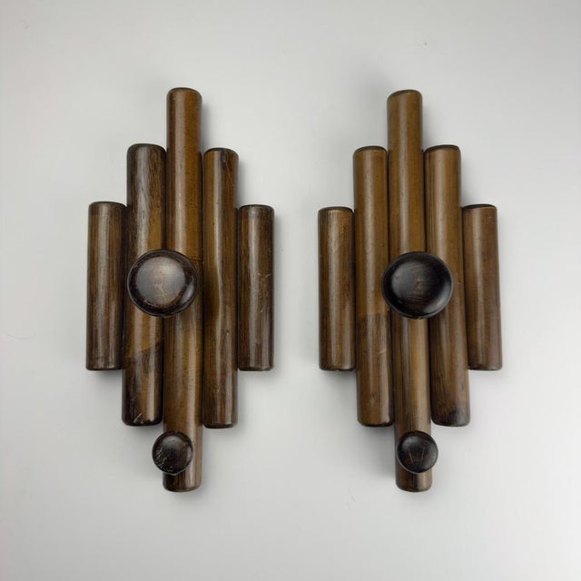 Vintage Wooden Hangers, Italy, 1970s, Set of 2 For Sale - Image 9 of 15