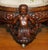 Brown Anitque Victorian Carved Ottoman, 1840s For Sale - Image 8 of 14