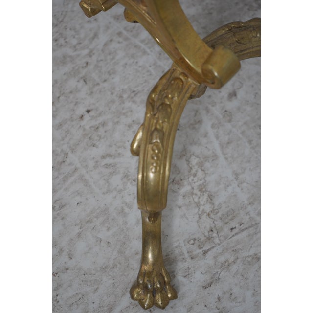 French Bronze Fireplace Screen W. Lady Face Mounts For Sale In Philadelphia - Image 6 of 15