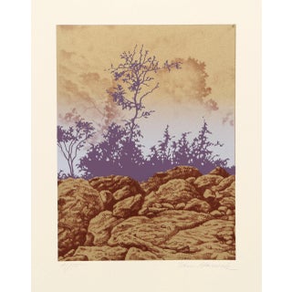 Ian Hornak, Forest Cliff (Brown), Serigraph For Sale