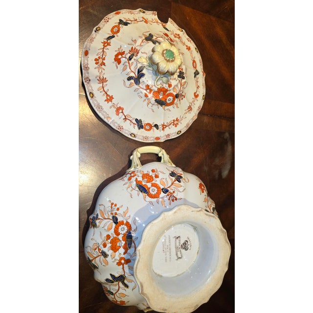 Mid 19th Century Mid 19th Century Mason's Gold Handles Soup Tureen For Sale - Image 5 of 5