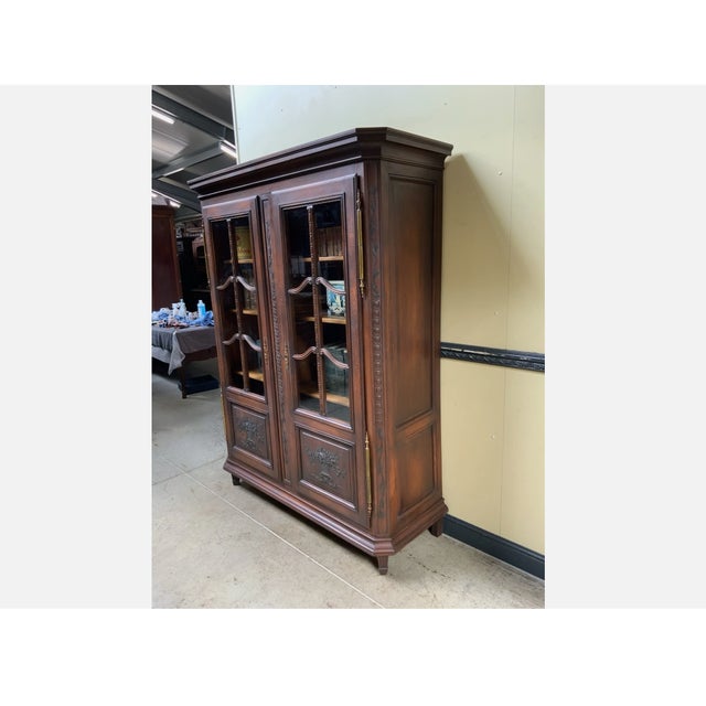 1910s Antique Art Nouveau Display Cabinet, 1910 For Sale - Image 5 of 12