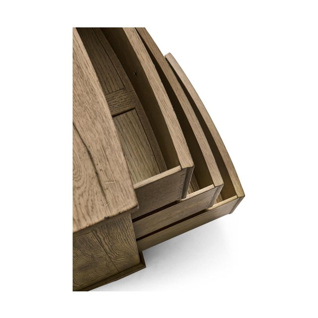 Rustic Modern Three-Drawer Nightstand For Sale - Image 10 of 10