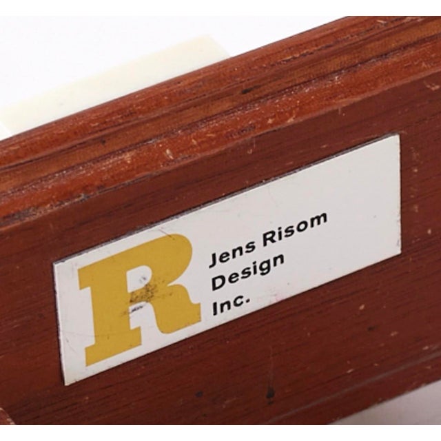 1960s Jens Rinsom Mid Century Executive Desk in Walnut With Return, 1960s For Sale - Image 5 of 5