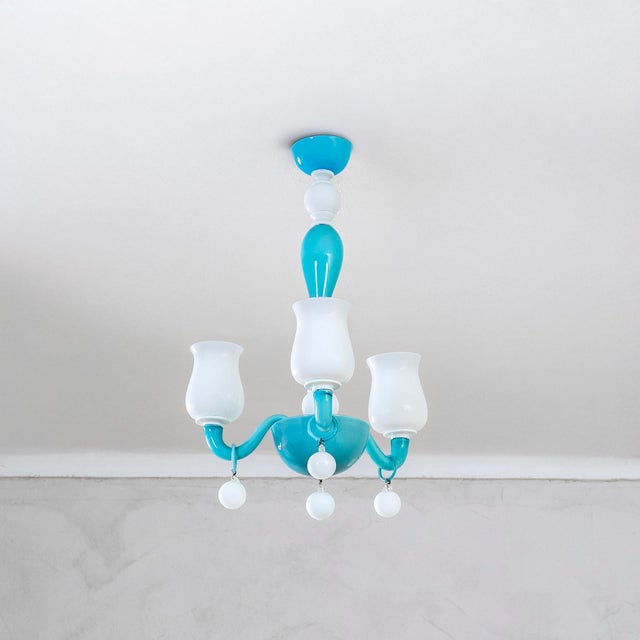 Mod. 5586/3 Chandelier by Gio Ponti for Venini, 1940s For Sale - Image 7 of 7