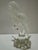 Art Deco Vintage Venetian Glass Double Bird Sculpture Figurine 11.5 Inch For Sale - Image 3 of 8