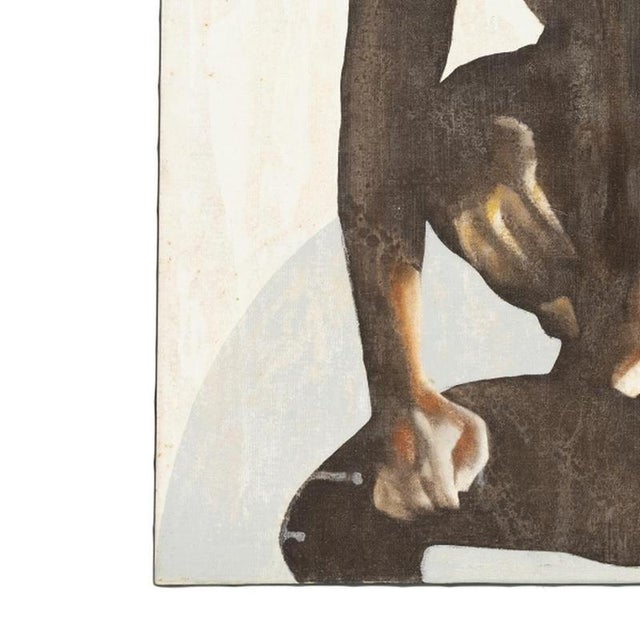 Contemporary Nuno Medeiros, Vigilante I, 1990s, Oil on Canvas For Sale - Image 3 of 6
