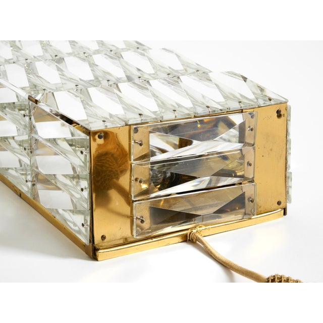Vintage Brass Wall Lamps with Crystal Shades by Bakalowits & Söhne, 1960s, Set of 2 For Sale - Image 17 of 18