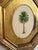 Hollywood Regency Original Hand-Painted Palm Tree Painting in a Vintage Italian Frame For Sale - Image 3 of 4