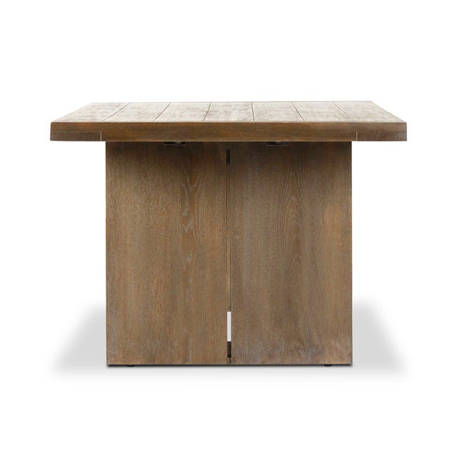 Contemporary Four Hands Warby Dining Table - Worn Oak Veneer For Sale - Image 3 of 7