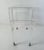 Gold Vintage Italian Modern Acrylic Glass and Glass Bar Cart, 1980s For Sale - Image 8 of 10