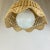 Boho Chic Mid-Century Coastal Boho Chic Natural Wicker Tulip Chandelier With Scalloped Edge. For Sale - Image 3 of 11