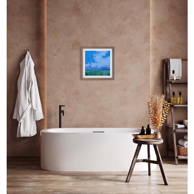 Cloudscape Oil Painting, Original Contemporary Landscape For Sale - Image 9 of 9