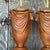 Vintage Boho Glazed Ceramic Swag Lamps - a Pair For Sale - Image 11 of 14