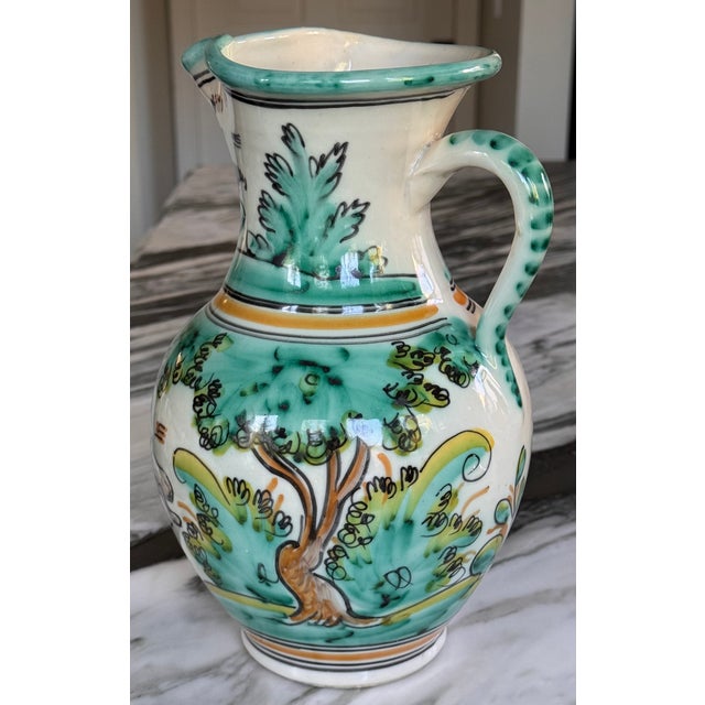 Vintage Spanish Pottery Pitcher For Sale - Image 9 of 11