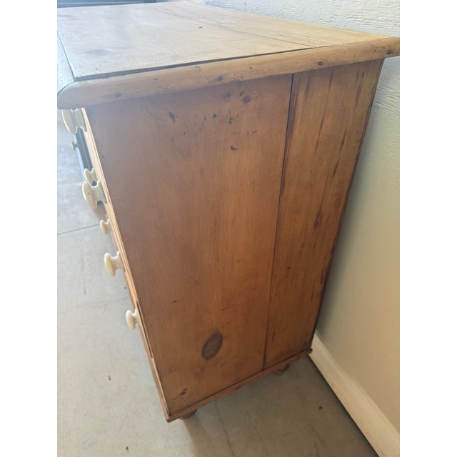 Antique Pine Two Over Three Drawers - Chest of Drawers From England For Sale - Image 15 of 18