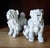 Mid-Century Japanese Blanc De Chine Porcelain Standing Foo Dogs - A Pair For Sale - Image 4 of 13