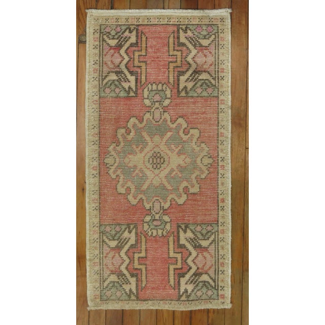 Light Pink Turkish Mat, 1'8'' X 3'2'' Chairish
