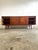Danish Modern Teak Console or Credenza. Shelves behind drawers. 77w 17d 31.75h