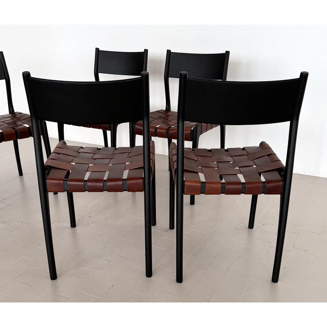 Italian Dining Chairs by Piero Palange and Werther Toffoloni, 1970s, Set of 6 For Sale - Image 6 of 17