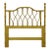 Mid 20th Century Coastal, Yellow Faux Bamboo, Hollywood Regency, Twin Headboard, Woven Details For Sale