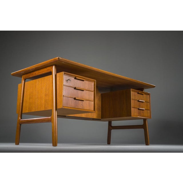 Teak Model 75 Desk from Omann Jun Møbelfabrik, 1960s For Sale - Image 18 of 18