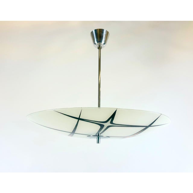 1960s Mid-Century Modern Czech Pendant Lamp, 1960s For Sale - Image 5 of 10