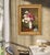 Flowers artwork, antique oil painting, floral vase painting which represents a Bouquet of flowers with White and Pink...
