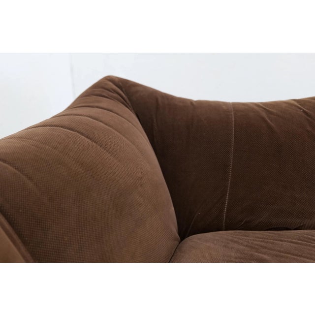 Wood 1972 Mario Bellini for B&b Italia 'Le Bambole' Loveseat. Italy For Sale - Image 7 of 9