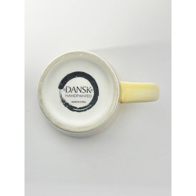2000 - 2009 Dansk “Lemon Zest” Ceramic Mugs - Set of 4 For Sale - Image 5 of 5