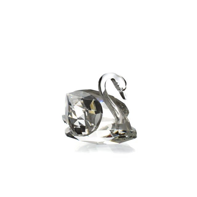 Figurative 1990's Love Swan Couple Crystal Figurines by Swarovski - a Pair For Sale - Image 3 of 8