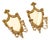 Vintage Italian Brass Sconces with Mirror, Set of 2 For Sale