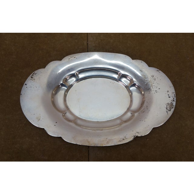 Early 20th Century Antique Fisher Silversmiths Sterling Silver Gravy Boat & Underplate 342g 7.5" For Sale - Image 5 of 13