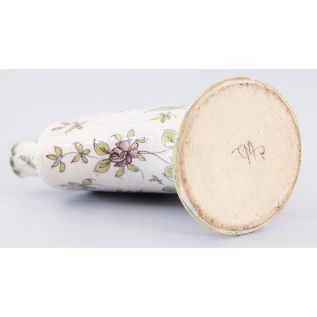18th Century French Samadet Faience Tulip Vase Tulipiere For Sale - Image 10 of 11
