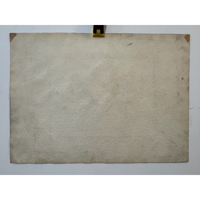 Edith Hoyt Signed 1944 Chinantla Mountain Village Landscape Original Watercolor For Sale In Atlanta - Image 6 of 7