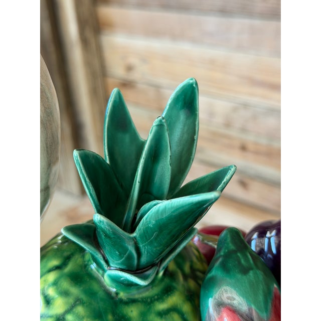 Light Gray Vintage Monumental Sculptural Regency Italian Style Glazed Ceramic Swan Centerpiece For Sale - Image 8 of 12