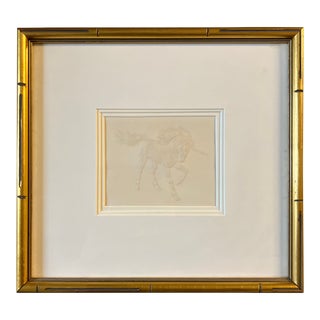 1970’s Original Unicorn Embossed Lithograph For Sale