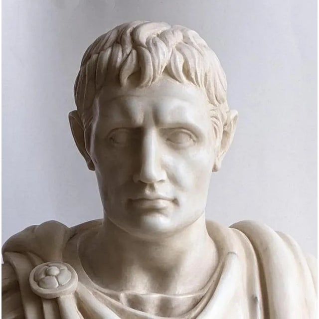 20th Century Italian Sculpture Ottaviano Carrara Marble For Sale - Image 4 of 7