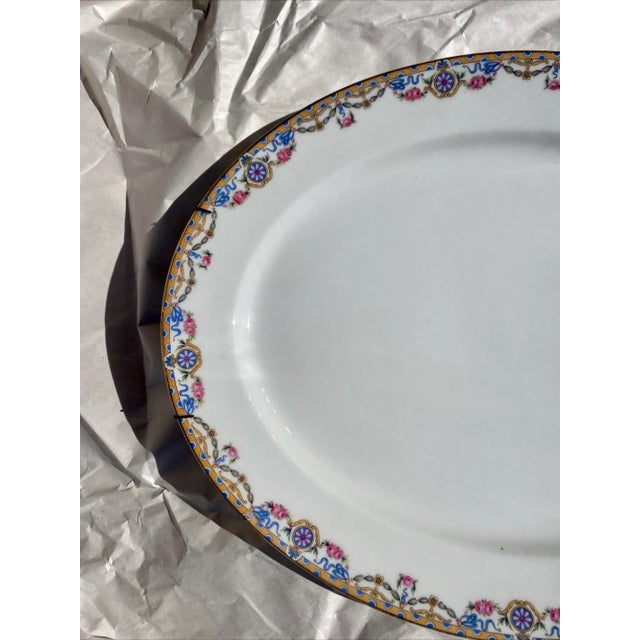Victorian Early 20th Century Bawo Dotter Bwd76 French Limoges Porcelain Platter For Sale - Image 3 of 7
