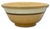 English Nice Antique Large Thick & Heavy 13 Inch Brown & Cream Color Banded Yellow Ware Kitchen Mixing Bowl - Circa Late 1800s For Sale - Image 3 of 18