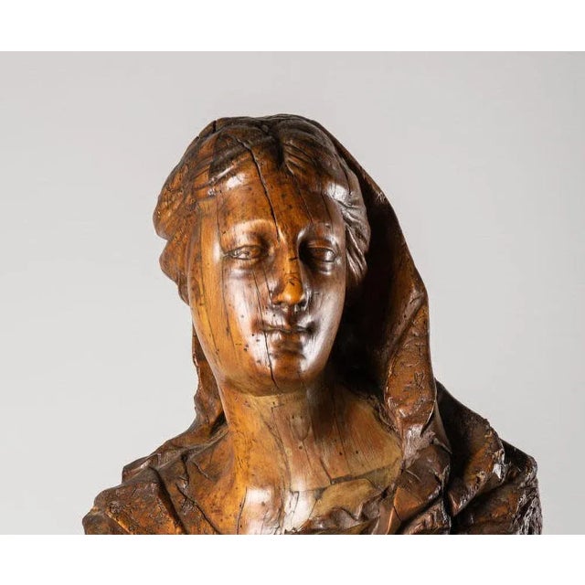 French Artist, Saint Mary Magdalene, 17th Century, Wood For Sale - Image 4 of 6