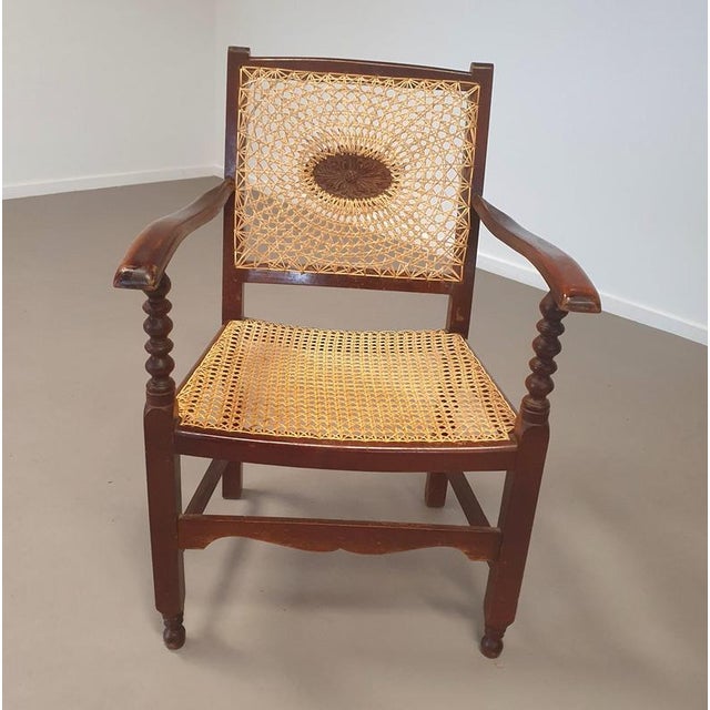 Monastery Medaillon Webbing Armchairs, 1930s, Set of 2 For Sale - Image 17 of 18