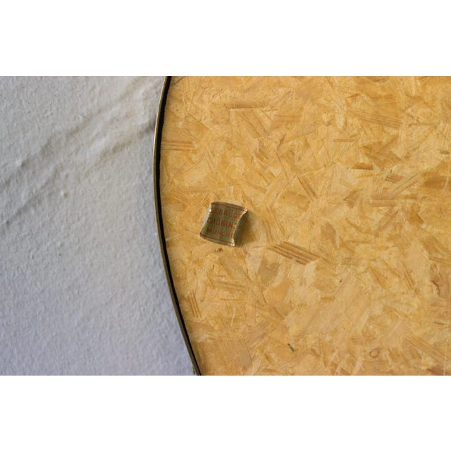 Large German Brass Mirror from Gebrüder Schöninger München, 1950s For Sale - Image 9 of 10