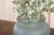 Glass Vintage Frosted Aqua Glass Vase For Sale - Image 7 of 18