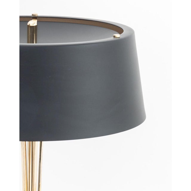 Contemporary DelightFull Black and Gold-Tone Table Lamps, Pair For Sale - Image 3 of 9