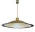 Large Scandinavian Semi Pendant Light in Brass For Sale